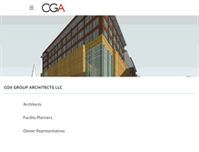 Tablet Screenshot of coxgrouparchitects.com